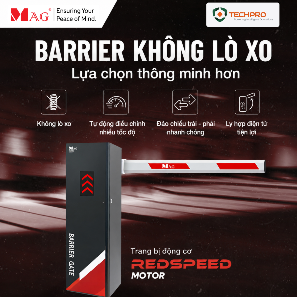Barrier không lò xo MAG BG876 Spring-Free