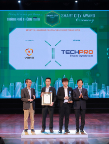 techpro nhận giải thưởng thành phố thông minh năm 2020