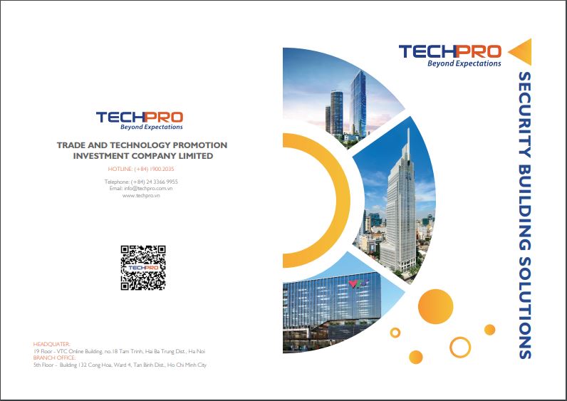 Brochure giới thiệu trung tâm Security Building Solutions công ty TECHPRO